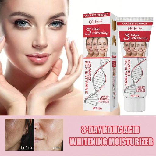 3Days Vitamin C Moisturizing Cream 25g Suitable for All Skin 3 Types Promotes Radiance Lightens Dark Spots Tightens Skin Facial Care Cream